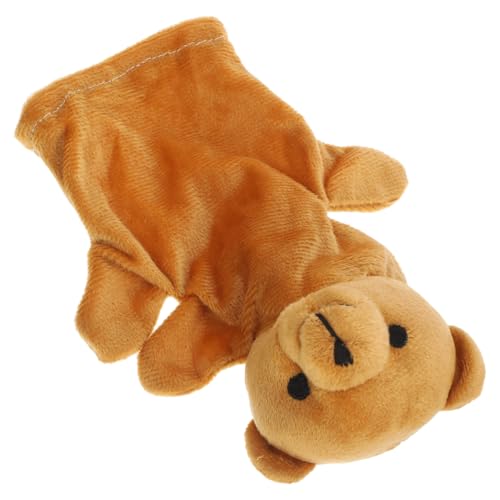 WHAMVOX Handpuppe Bär aus Weichem Plüsch Pädagogisches Fingerpuppen Kleinkinder Jahre Interaktive Erzählhandpuppe aus Sicherem Pp baumwollmaterial für Kreatives und Eltern Junge von WHAMVOX
