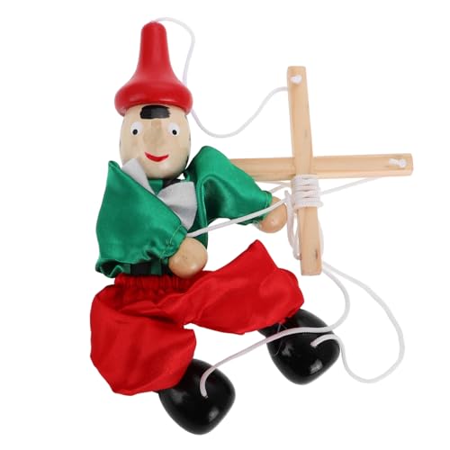 WHAMVOX Handpuppen für Erwachsene Interaktive Marionette aus Holz mit Zugmechanismus Kreative Puppenfigur für Lustiges Fingerfertigkeit und Kreativität von WHAMVOX