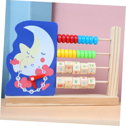 WHAMVOX Holz Abakus Lernspielzeug Rechenrahmen Bunte Perlen Mathehilfe für Schüler Zuhause Montessori Pädagogisch Spielend Rechnen Lernen von WHAMVOX