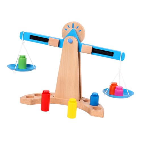 WHAMVOX Holz Balance Pädagogisches Kinderspielzeug Montessori Waage Lernhilfe für Jungen und Mädchen Kreativität Aufmerksamkeit und Rechenfähigkeit von WHAMVOX