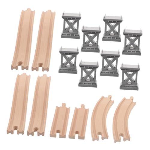 WHAMVOX Holz Eisenbahn Schienenausbauset mit Aufsteigendem Bogen Brückenpfeiler Zubehör für Flexibles Bahnstrecken Kompatibel mit Holz Zug Schienen Fördert Kreatives und Familienspaß WHAMVOX Holz Eisenbahn Schienenausbauset mit Aufsteigendem Bogen Brückenpfeiler Zubehör für Flexibles Bahnstrecken Kompatibel mit Holz Zug Schienen Fördert Kreatives und Familienspaß von WHAMVOX