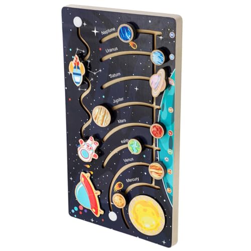 WHAMVOX Holz Puzzle Sonnensystem für Planeten Beweglich Pädagogisches Lernspielzeug Farbenfrohes Weltraum entdeckerset Kreativität Intelligenz und Hand Auge koordination WHAMVOX Holz Puzzle Sonnensystem für Planeten Beweglich Pädagogisches Lernspielzeug Farbenfrohes Weltraum entdeckerset Kreativität Intelligenz und Hand Auge koordination von WHAMVOX