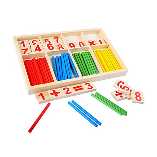 WHAMVOX Holzmathematik Lernspielzeug Für 1 Set Mit Rechenstäbchen Zur Der Kognitiven Fähigkeiten Ideal Für Frühkindliche Bildung Pädagogisches Für Jungen Und ädchen WHAMVOX Holzmathematik Lernspielzeug Für 1 Set Mit Rechenstäbchen Zur Der Kognitiven Fähigkeiten Ideal Für Frühkindliche Bildung Pädagogisches Für Jungen Und ädchen von WHAMVOX