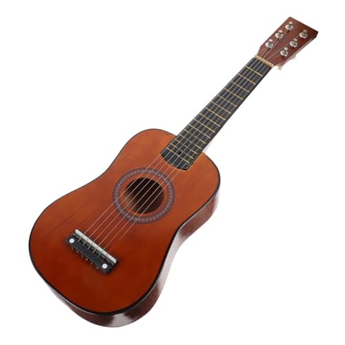 WHAMVOX Holzspielzeug Gitarre für Musikinstrument Lernspielzeug für Anfänger mit Einstellbarer Saitenspannung und Klarem Klang Pädagogisches Musikspielzeug für Jungen und Mädchen von WHAMVOX