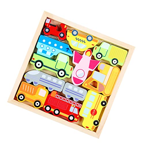WHAMVOX Holzspielzeug Puzzle Verkehrsmittel Fördert Vorstellungskraft und Hand Augen Koordination Ab Jahr Sicheres Design Lernspielzeug für Kleinkinder WHAMVOX Holzspielzeug Puzzle Verkehrsmittel Fördert Vorstellungskraft und Hand Augen Koordination Ab Jahr Sicheres Design Lernspielzeug für Kleinkinder von WHAMVOX