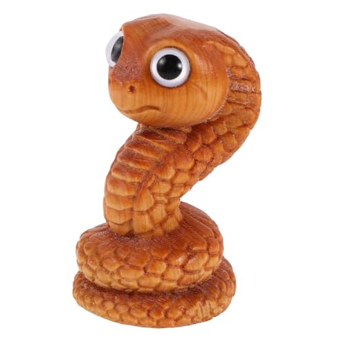 WHAMVOX Holztierfigur Handgeschnitzte Schlangenskulptur Miniatur Schlangenornament Jahr Der Schlangendekoration Süße Großäugige Schlangenschnitzerei Chinesisches Sternzeichen WHAMVOX Holztierfigur Handgeschnitzte Schlangenskulptur Miniatur Schlangenornament Jahr Der Schlangendekoration Süße Großäugige Schlangenschnitzerei Chinesisches Sternzeichen von WHAMVOX