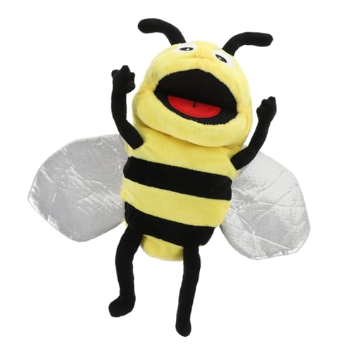WHAMVOX Interaktive Bienen Handpuppe Plüsch Kuscheltier Tier Handpuppe für Lernspielzeug Kreatives Rollenspiel Kindergarten WHAMVOX Interaktive Bienen Handpuppe Plüsch Kuscheltier Tier Handpuppe für Lernspielzeug Kreatives Rollenspiel Kindergarten von WHAMVOX