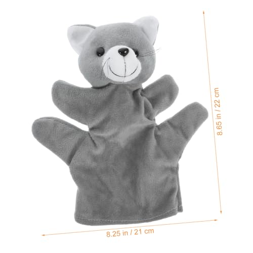WHAMVOX Interaktive Handpuppe Katze Plüschspielzeug für Junge Mädchen Monate und Kleinkinder Jahre Bewegliche Teile Kreatives Storytelling Fördert Kommunikation und Eltern Junge von WHAMVOX