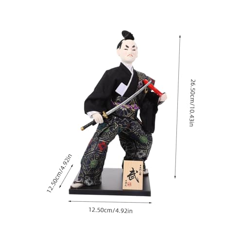 WHAMVOX Japanische Samurai Dekofigur Traditionell Handgefertigt Farbenfrohe Japanische Samurai Puppe für Wohnkultur Tisch Bürodekoration Geeignet für Schlafzimmer Wohnzimmer Büro und von WHAMVOX