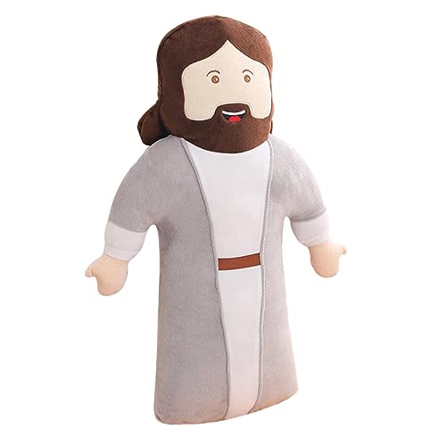 WHAMVOX Jesus- Jesus Plüschpuppe deko Jesus Kuscheltier Geschenke für den einzug Bettkissen Spielzeug kreatives Jesus-Geschenk geschmeidiger Jesus-Plüsch Plüschpuppen Kopfkissen von WHAMVOX