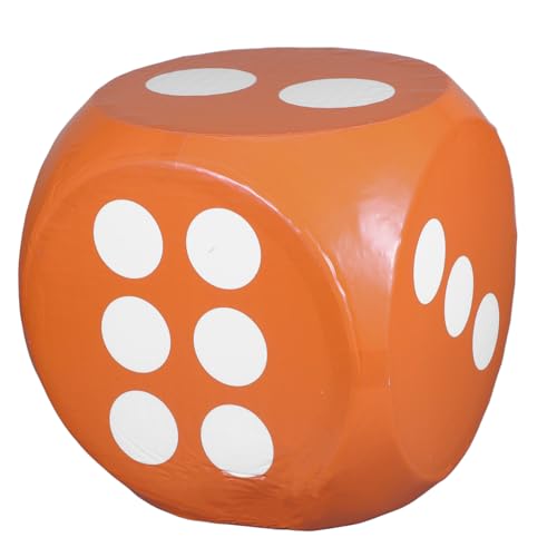 WHAMVOX Riesiger Event-würfel Weich Wiederverwendbar Für Klassenzimmer Kinderspiele Kleinkinder-Design Orange WHAMVOX Riesiger Event-würfel Weich Wiederverwendbar Für Klassenzimmer Kinderspiele Kleinkinder-Design Orange von WHAMVOX
