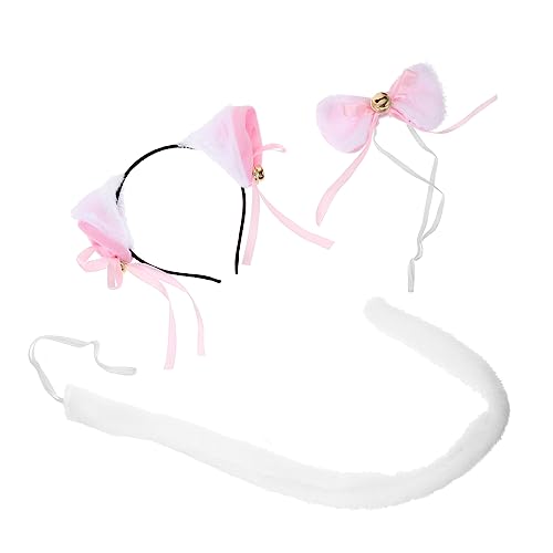 WHAMVOX Katzenohr Stirnband mit Katzenschwanz Satz für Cosplay Halloween und Partys Dekoratives Haarband für Frauen und Mädchen Süßes Katzenkostüm Zubehör WHAMVOX Katzenohr Stirnband mit Katzenschwanz Satz für Cosplay Halloween und Partys Dekoratives Haarband für Frauen und Mädchen Süßes Katzenkostüm Zubehör von WHAMVOX