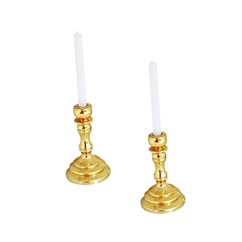 WHAMVOX Kerzenhalter Für Puppenhaus Goldene Kerzenständer Für Weihnachts Szenen Deko Für Esstische Und Puppenhaus Accessoires Nicht Leuchtend WHAMVOX Kerzenhalter Für Puppenhaus Goldene Kerzenständer Für Weihnachts Szenen Deko Für Esstische Und Puppenhaus Accessoires Nicht Leuchtend von WHAMVOX