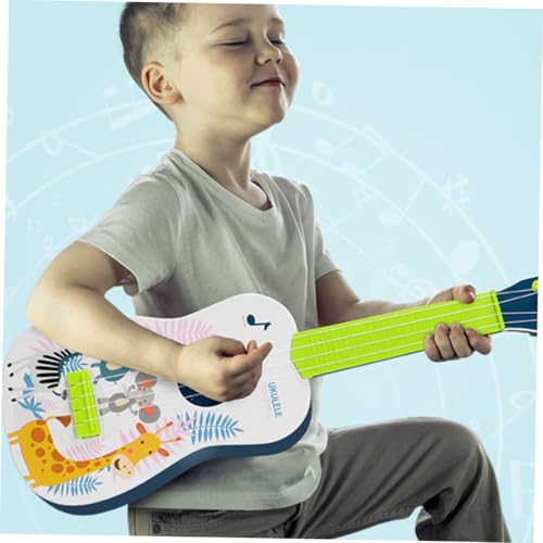 WHAMVOX Kinderspielzeug Ukulele Simulation Gitarre Robustes Kunststoffmodell Frühkindliches Lerninstrument Kleine Ukulele für Mädchen Jungen Musikalisches Lernspielzeug Zufällige Farbe von WHAMVOX