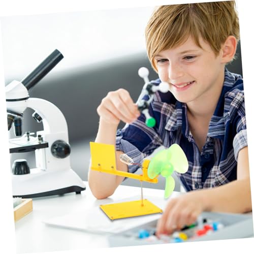 WHAMVOX Kleiner Windgenerator Bausatz DIY mit Motor Plastikrobustes Wissenschafts experimentierspielzeug für Kreatives Lernmodell Fantasie und Fähigkeiten WHAMVOX Kleiner Windgenerator Bausatz DIY mit Motor Plastikrobustes Wissenschafts experimentierspielzeug für Kreatives Lernmodell Fantasie und Fähigkeiten von WHAMVOX