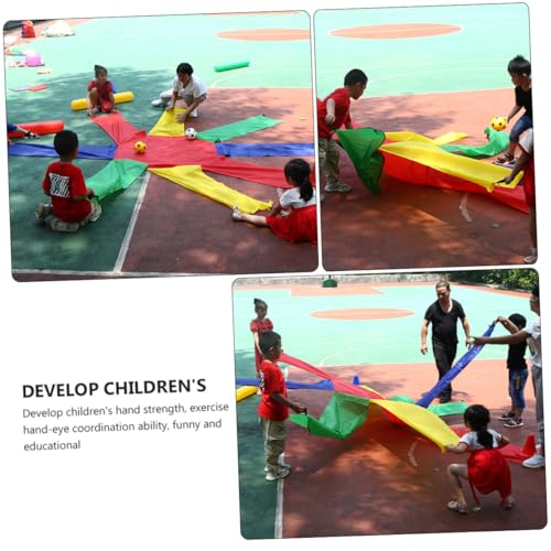 WHAMVOX Koordinationsspielzeug Regenbogen Achtkant schwingschirm für Outdoor Bewegungsspiel Familientraining Hand Auge koordination Spaß und Fitness von WHAMVOX