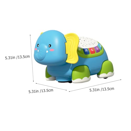 WHAMVOX Lernspielzeug Krabbeltier Elefant aus Leichtem Material Fördert Krabbeltraining Montessori für Kleinkinder Ab Monaten für Reise und Frühkindliche Entwicklung von WHAMVOX
