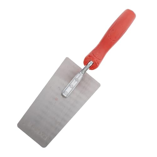 WHAMVOX Spachtel Mit Rotem Kunststoffgriff Trockenbaukelle Maurerkelle Glättekelle Für Fliesenwerkzeuge Kelle Farbschaber Randkelle von WHAMVOX