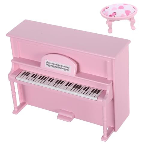WHAMVOX Maßstab Kompaktes Elegantes Mini Piano für Puppen Wohnzimmer Dekoration Kreatives Musikinstrument WHAMVOX Maßstab Kompaktes Elegantes Mini Piano für Puppen Wohnzimmer Dekoration Kreatives Musikinstrument von WHAMVOX