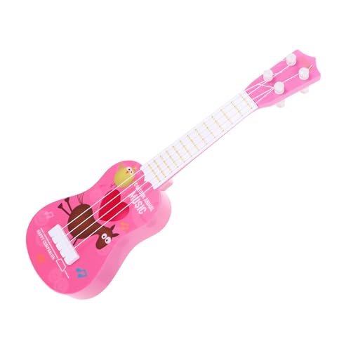 WHAMVOX Mini Gitarre Cartoon Musikinstrument für Frühe Bildung Tragbar Abriebfest Musikinteresse Lernen für Kleinkinder von WHAMVOX