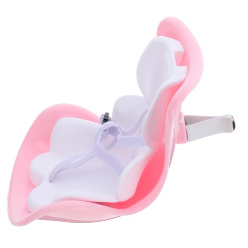 WHAMVOX Mini Puppensitz Autozubehör Kompakter Leichter Puppenautositz Robustes Material Süße Innenraum Dekoration für Reisen Vorschule und Zuhause Puppen von WHAMVOX