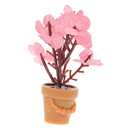 WHAMVOX Miniatur Blumenvasen Set Widerstandsfähige Deko Für Puppenhaus Im Runden Topf Ideal Für Miniatur Landschaft Und Tischdekoration Perfekt Für Kleines von WHAMVOX