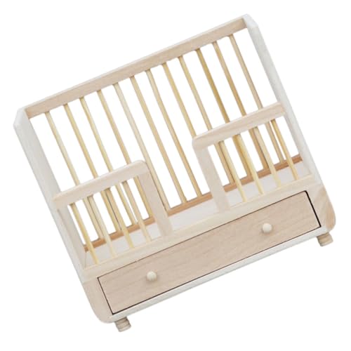 WHAMVOX Miniatur Holz Bett Puppenhaus Möbel Ornament Miniatur Schlafzimmer Zubehör Realistisches Mini Bett Modell für Puppenhaus Dekoration WHAMVOX Miniatur Holz Bett Puppenhaus Möbel Ornament Miniatur Schlafzimmer Zubehör Realistisches Mini Bett Modell für Puppenhaus Dekoration von WHAMVOX
