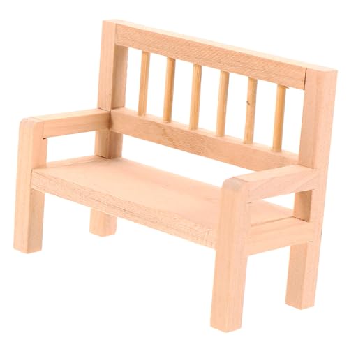 WHAMVOX Miniatur Holzbank mit Lehne Puppenhausmöbel Dekoratives Miniaturmöbel Zubehör für Mini Haus Wohnzimmer Schlafzimmer Zubehör WHAMVOX Miniatur Holzbank mit Lehne Puppenhausmöbel Dekoratives Miniaturmöbel Zubehör für Mini Haus Wohnzimmer Schlafzimmer Zubehör von WHAMVOX