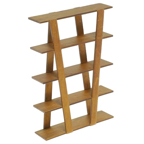 WHAMVOX Miniatur Holzmöbel Miniatur Haus Dekor Holz Regal Modell Miniaturmöbel Handgefertigt Mini Aufbewahrungsständer für Puppenhaus Kinderzimmer Zubehör von WHAMVOX