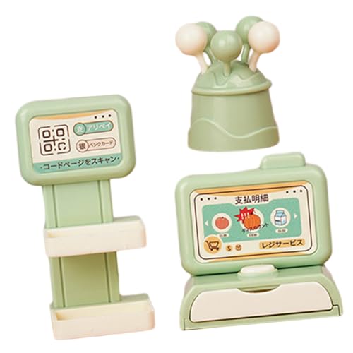 WHAMVOX Miniatur Kassenmodell aus Kunststoff Glatte Oberfläche Stabile Simulation Sicher für Leicht und Kompakt Supermarkt Kassierer Zubehör für Puppenhäuser WHAMVOX Miniatur Kassenmodell aus Kunststoff Glatte Oberfläche Stabile Simulation Sicher für Leicht und Kompakt Supermarkt Kassierer Zubehör für Puppenhäuser von WHAMVOX