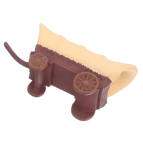 WHAMVOX Miniatur Kutsche aus Kunststoff Detailreiches Puppenhaus Modell Langlebiges Miniatur Garten dekoobjekt Vielseitig für Sandtisch Lernmodell Geschenk für Sammler und von WHAMVOX