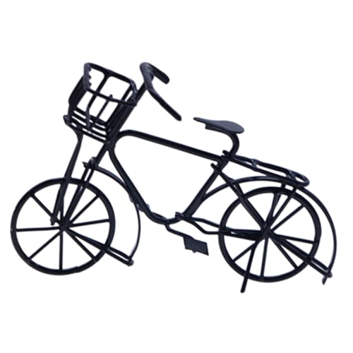 WHAMVOX Miniatur Metall Fahrrad Modell Retro Stil Langlebig und Detailgetreu Realistische Nachbildung für Puppenhaus Deko Lernspielzeug und Sammler Geeignet von WHAMVOX