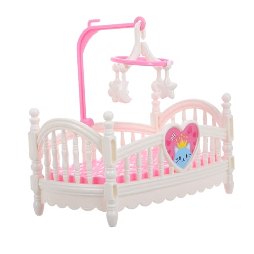 WHAMVOX Miniatur Puppenbett Weiß Puppenhaus Zubehör Niedliches Babybett Cartoon Design Für Mini Schlafzimmer Dekoration Fördert Kreatives Rollenspiel Und Eltern Junge Mädchen Interaktion WHAMVOX Miniatur Puppenbett Weiß Puppenhaus Zubehör Niedliches Babybett Cartoon Design Für Mini Schlafzimmer Dekoration Fördert Kreatives Rollenspiel Und Eltern Junge Mädchen Interaktion von WHAMVOX