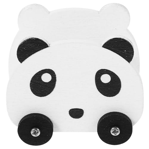 WHAMVOX Miniatur Puppenhaus Aufbewahrungswagen Panda Design Vintage Modell Kompakter Stauraum für Puppenmöbel und Kuscheltiere Dekorativer Miniaturwagen für Sammler und Kinderzimmer von WHAMVOX