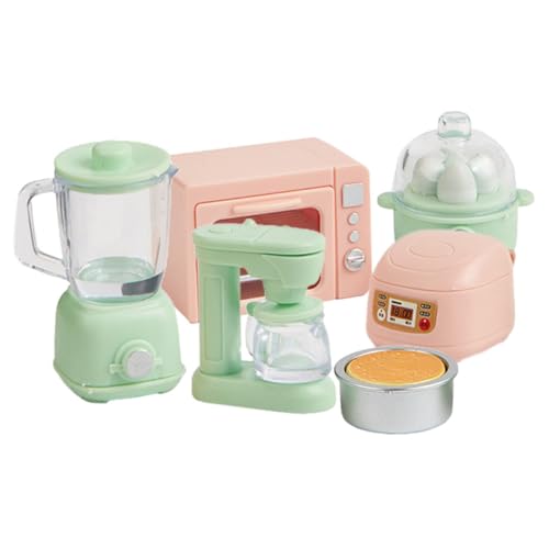 WHAMVOX Miniatur Puppenhaus Küche Set 1 Set Puppenhaus öbel Zubehör Mit Mini Küchengeräten Für Kreatives Rollenspiel Bunte Miniatur Küchenutensilien von WHAMVOX