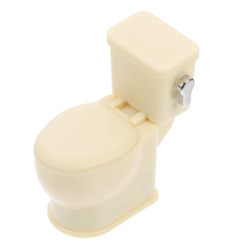 WHAMVOX Miniatur Toilette mit Sound Puppenhaus Badezimmer Zubehör für DIY Modelle und Dekorationen aus Robustem Material Geeignet für Spielzeughäuser und Schaufenster WHAMVOX Miniatur Toilette mit Sound Puppenhaus Badezimmer Zubehör für DIY Modelle und Dekorationen aus Robustem Material Geeignet für Spielzeughäuser und Schaufenster von WHAMVOX