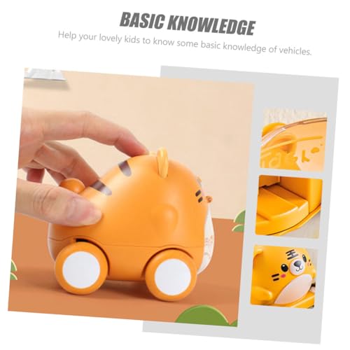 WHAMVOX Miniatur spielzeugauto Tigerform mit Rückzugsmotor Farbenfrohes Fahrzeugspielzeug für Pädagogisches Koordination Langlebiges Material Geeignet für Jungen und Mädchen von WHAMVOX