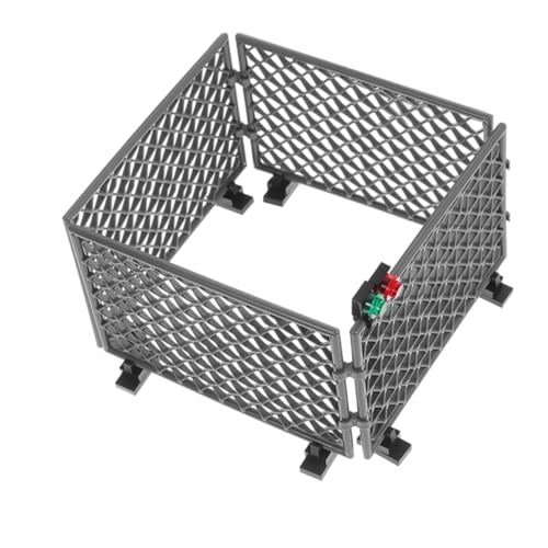 WHAMVOX Miniaturzaun Bausatz Stabiles Kunststoff zaunmodell Vielseitiges DIY Baustein Zubehör Kreatives Landschaftsdekor Geeignet für Jugendliche und Erwachsene Micro Szene Ornament von WHAMVOX