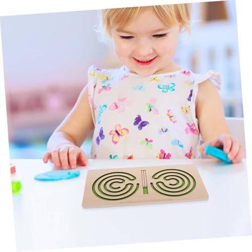 WHAMVOX Montessori Holzspielzeug Aktivitätsspielzeug zur Hand Auge koordination Feinmotorik und Gehirntraining Duale Hemisphären Stimulation Lernspielzeug für Frühe Bildung Ab Jahren von WHAMVOX