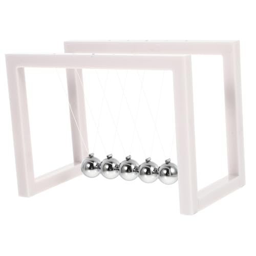 WHAMVOX Newton Balance Ball Schreibtischdekoration aus Acryl Weiß Kinetisches Wissenschaftsspielzeug für Büro und Zuhause Pädagogisches Physikalisches Experiment Langlebiges Dekoratives WHAMVOX Newton Balance Ball Schreibtischdekoration aus Acryl Weiß Kinetisches Wissenschaftsspielzeug für Büro und Zuhause Pädagogisches Physikalisches Experiment Langlebiges Dekoratives von WHAMVOX