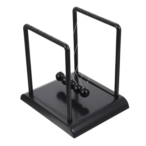 WHAMVOX Newton Cradle Balance Ball Ganz Schwarz Groß Kinetisches Schreibtischspielzeug Physik Desktop Dekor Ornament Für Büro Und Zuhause WHAMVOX Newton Cradle Balance Ball Ganz Schwarz Groß Kinetisches Schreibtischspielzeug Physik Desktop Dekor Ornament Für Büro Und Zuhause von WHAMVOX