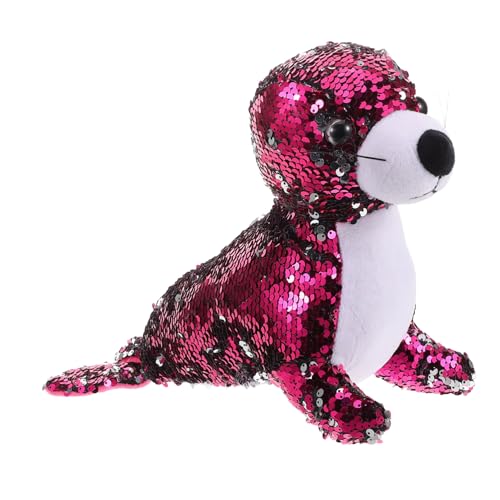 WHAMVOX Ocean Animal Plüsch Seelöwe Mit Pailletten Geeignetes Gefülltes Spielzeug Für Kinder Süßes Meerjungfrau Themen Plüsch Meer Kreatur Für Kinder von WHAMVOX