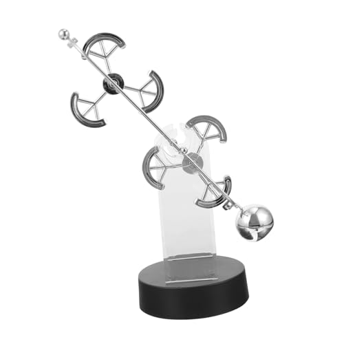 WHAMVOX Perpetuum Mobile Kinetische Schreibtischdekoration Wissenschaftsspielzeug Rotierendes Desktop Ornament für Home Office Geschenkidee für Physikfans und Zimmerdeko von WHAMVOX