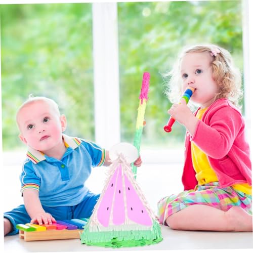 WHAMVOX Pinata Stick und Bunte Pinata Augenmaske Leicht und Hautfreundlich für Kindergeburtstag Veranstaltung Partydeko für Spiel Jungen Mädchen von WHAMVOX