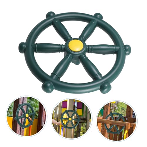 WHAMVOX Piraten schaukel lenkrad aus Grünem Wetterfestes Outdoor spielgeräte zubehör Einfach zu Montierendes Spielplatz lenkrad mit Realistischem Drehmechanismus für Garten WHAMVOX Piraten schaukel lenkrad aus Grünem Wetterfestes Outdoor spielgeräte zubehör Einfach zu Montierendes Spielplatz lenkrad mit Realistischem Drehmechanismus für Garten von WHAMVOX