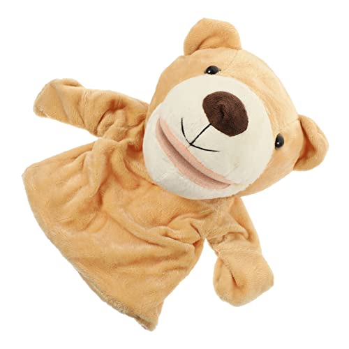 WHAMVOX Plüsch Handpuppe Bär mit Beweglichem Mund Kreatives Tier zum Geschichtenerzählen Weiches Material Bunte Cartoon Handpuppe für Interaktives Lernspielzeug für Junge Mädchen und WHAMVOX Plüsch Handpuppe Bär mit Beweglichem Mund Kreatives Tier zum Geschichtenerzählen Weiches Material Bunte Cartoon Handpuppe für Interaktives Lernspielzeug für Junge Mädchen und von WHAMVOX
