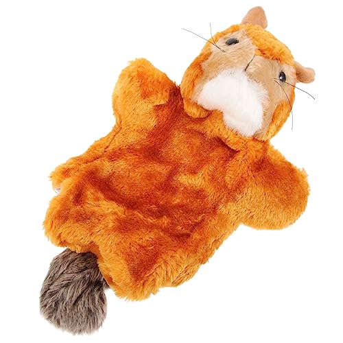WHAMVOX Plüsch Handpuppe Squirrel Tierfigur Weiches Kuschelspielzeug für Puppentheater Rollenspiel Geburtstagsgeschenk WHAMVOX Plüsch Handpuppe Squirrel Tierfigur Weiches Kuschelspielzeug für Puppentheater Rollenspiel Geburtstagsgeschenk von WHAMVOX