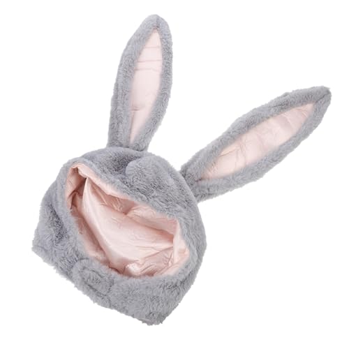 WHAMVOX Plüsch Hasenohren Mütze mit Verstellbaren Langen Ohren Flauschige Winterkapuze für Damen Mädchen Warmes Weiches Bunny Ohr Stirnband für Weihnachten Karneval Cosplay WHAMVOX Plüsch Hasenohren Mütze mit Verstellbaren Langen Ohren Flauschige Winterkapuze für Damen Mädchen Warmes Weiches Bunny Ohr Stirnband für Weihnachten Karneval Cosplay von WHAMVOX