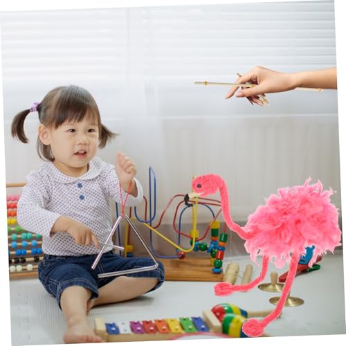 WHAMVOX Plüsch Marionette Flamingo Tierdesign Interaktive Marionettenpuppe für Puppentheater Handtraining und Dekoration Farblich Sortiert Geeignet für Aufführungen und Zufällige Farbe von WHAMVOX