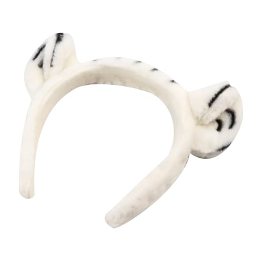 WHAMVOX Plüsch Tigerohren Haarreifen Weiß Niedlicher Tier stirnband für Damen Weiches Einfach zu Reinigendes Material für Cosplay Party und Geburtstagsgeschenke Modische Kopfbedeckung WHAMVOX Plüsch Tigerohren Haarreifen Weiß Niedlicher Tier stirnband für Damen Weiches Einfach zu Reinigendes Material für Cosplay Party und Geburtstagsgeschenke Modische Kopfbedeckung von WHAMVOX